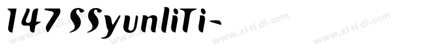 147 SSyunliTi字体转换